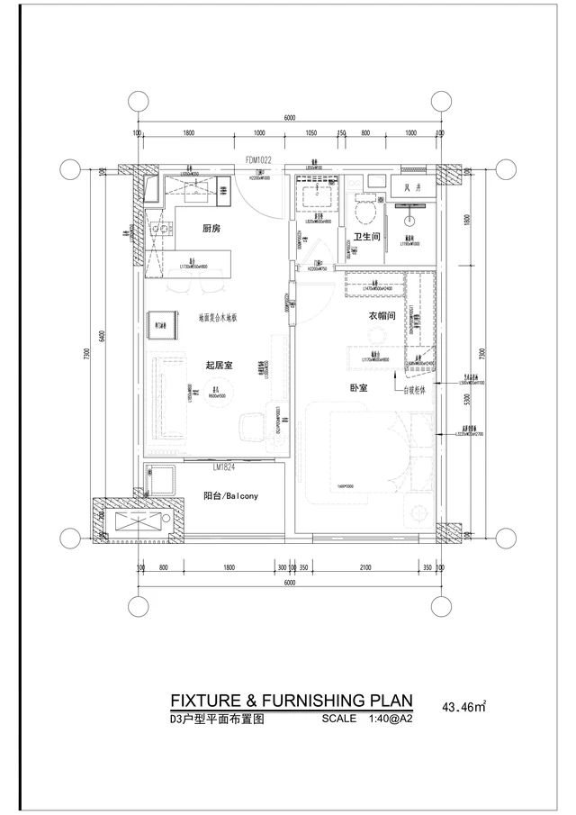 Unit D3 floor plan