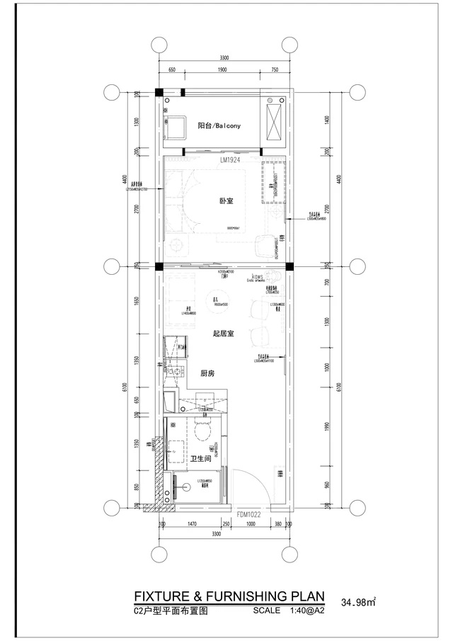 Unit C2 floor plan
