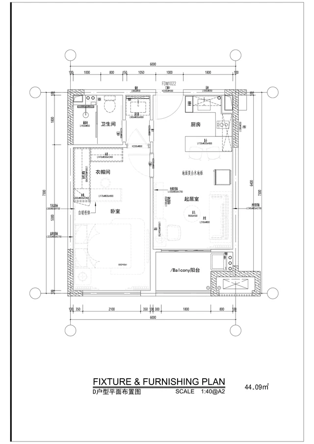 Unit D floor plan